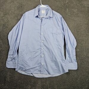 Gitman Bros Allen Edmonds Striped‎ Button Up Shirt Men's L Trim Fit USA